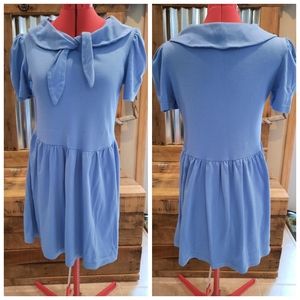 Vtg Y2K girls knit dress sz 14 purple Allison Ann USA